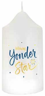 Following Yonder Star Gift Candle