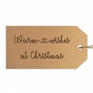 Warm Wishes at Christmas Gift Tags