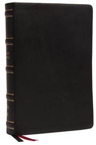 NKJV Single-Column Wide-Margin Reference Bible, Black