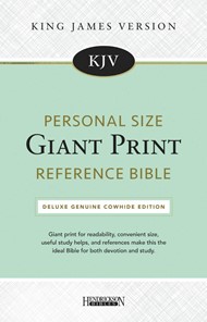 KJV Personal Size Giant Print Reference Bible Black
