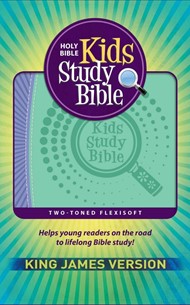 KJV Kids Study Bible Flex Purple and Green IMPRINTABLE