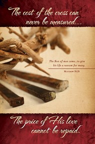 Cost of the Cross Good Friday Bulletin (pack of 100)