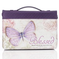 Blessed Butterfly Fashion Bible Cover, Large