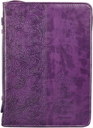 Faith Purple Bible Case, Medium