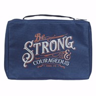 Be Strong & Courageous Bible Case, Large