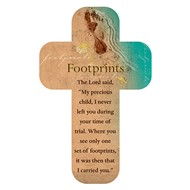 Footprints Cross Bookmark