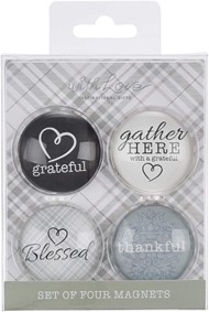 Gather Here Glass Magnet Set (pack of 4)