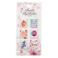 Watercolour Assorted Magnetic Bookmark (pack of 6)