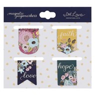 Faith Hope Love Die-Cut Magnetic Bookmark Set