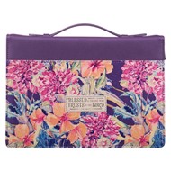 Blessed is the One Floral Fashion Bible Case, Large