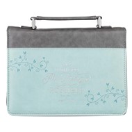 All Things Light Blue Fashion Bible Case, Extra Large