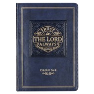 Trust in the Lord Navy Faux Leather Classic Journal