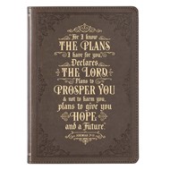 For I Know the Plans Faux Leather Classic Journal