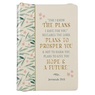 For I Know the Plans Faux Leather Classic Journal with Zip