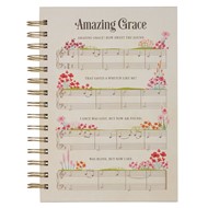 Amazing Grace Sheet Music Large Wirebound Journal