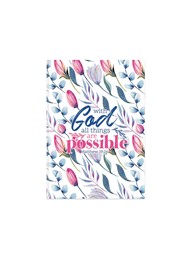 With God All Things Are Possible Hard Cover Journal