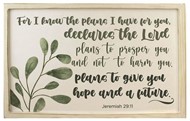 For I Know the Plans MDF Wall Art