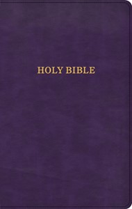 KJV Thinline Reference Bible, Purple LeatherTouch