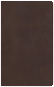 CSB Ultrathin Reference Bible, Brown Leather, Indexed