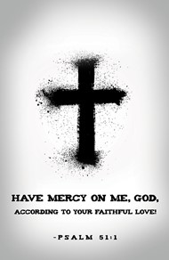 Have Mercy Ash Wednesday Bulletin (Pkg of 50)