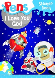 Pens Sticker Book: I Love You, God