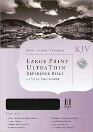 KJV Large Print Classic Ultrathin Reference Bible, Black