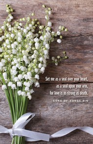 Lily of the Valley Wedding Bulletin (Pkg of 50)