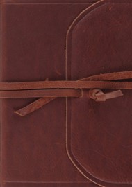 ESV Journaling Bible, Large Print, Brown, Flap With Strap
