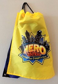 VBS Hero Central Drawstring Backpack With Cape