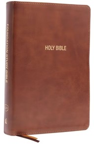 KJV Foundation Study Bible, Red Letter, Indexed, Brown