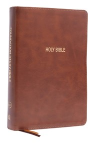 KJV Foundation Study Bible, Large Print, Brown, Red Letter