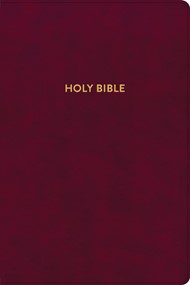 KJV Rainbow Study Bible, Burgundy LeatherTouch