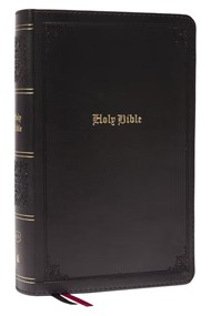 KJV Reference Bible Large Print, Leathersoft, Black