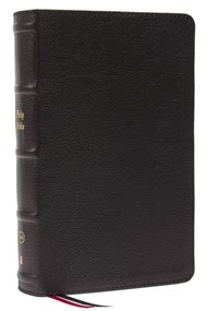 KJV Reference Bible Personal Size Genuine Leather, Black