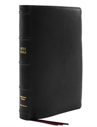 KJV Thinline Bible Large Print Goatskin Leather, Black