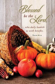 Blessed Be the Lord Thanksgiving Bulletin (pack of 100)