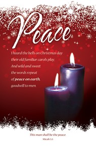 Peace Advent Week 2 Bulletin (pack of 100)