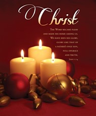 Christ John 1:14 Advent Week 5 Large Bulletin (pack of 100)