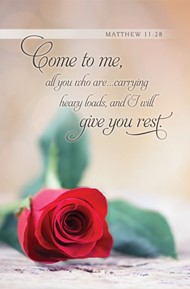 I Will Give You Rest Bulletin (pack of 100)