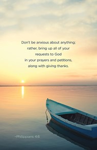 Don't Be Anxious Scripture Series Bulletin (Pkg of 50)