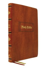 KJV Giant Print Thinline Bible, Tan, Indexed