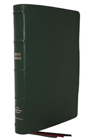 NKJV Large Print Thinline Reference Bible, Green