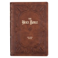 KJV Study Bible, Large Print, Brown, Indexed