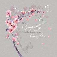 Falling Blossom Daughter Card