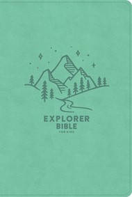CSB Explorer Bible For Kids, Light Teal Mountains