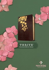 NLT Thrive Devotional Bible for Women, Deep Brown
