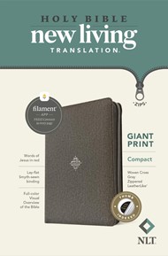 NLT Compact Giant Print Zipper Bible, Filament Edition