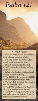 I will lift up mine eyes unto the hills - Bible Bookmarks