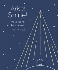 Arise! Shine! Christmas Bulletin, Large (Pkg of 50)