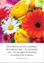 Christ Died for our Sins - 1 Corinthians 15:3-4 Cards